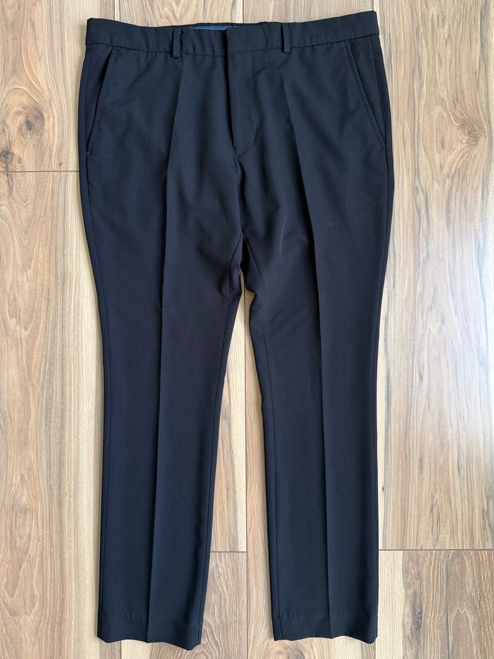 Egara Black Trousers Suit Pants 33x30 Slouchy Oversized Menswear for Women